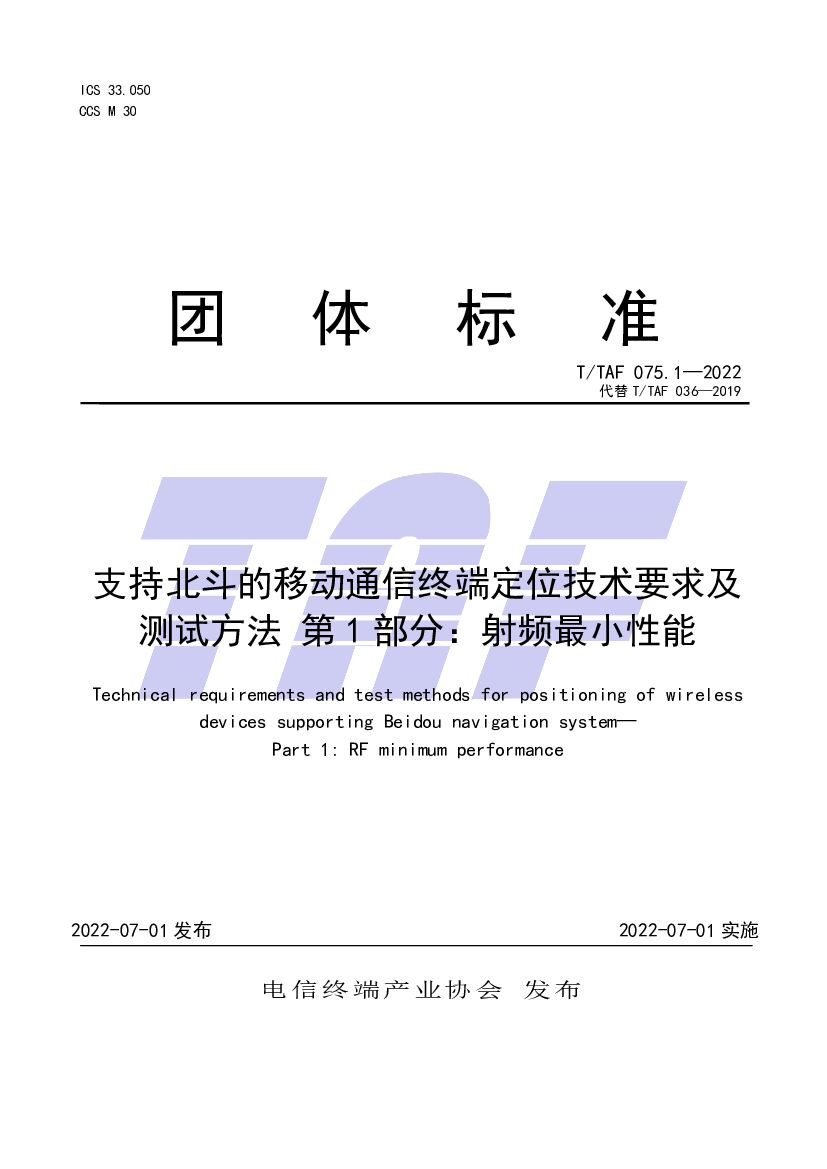 T/TAF 075.1-2022 标准预览