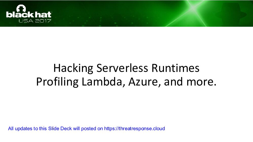 Hacking-Severless-Runtimes