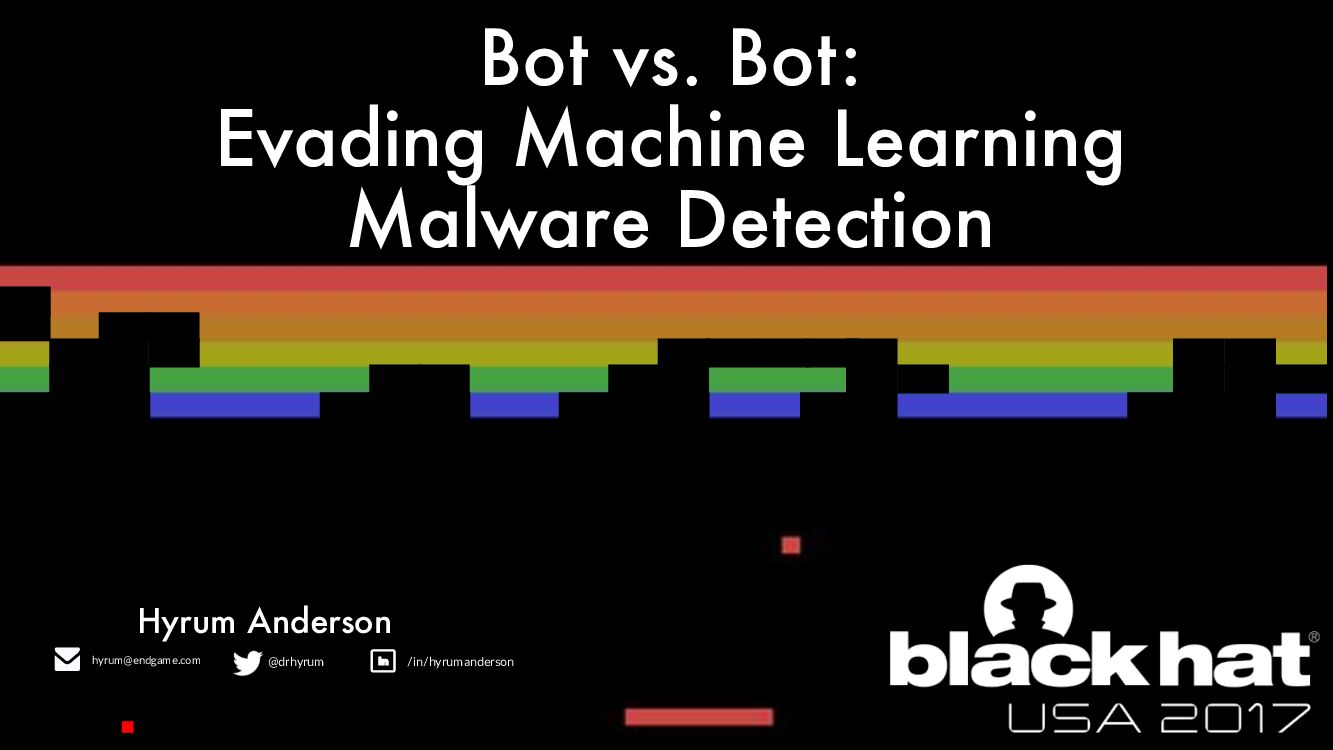 Bot-Vs-Bot-Evading-Machine-Learning-Malware-Detection
