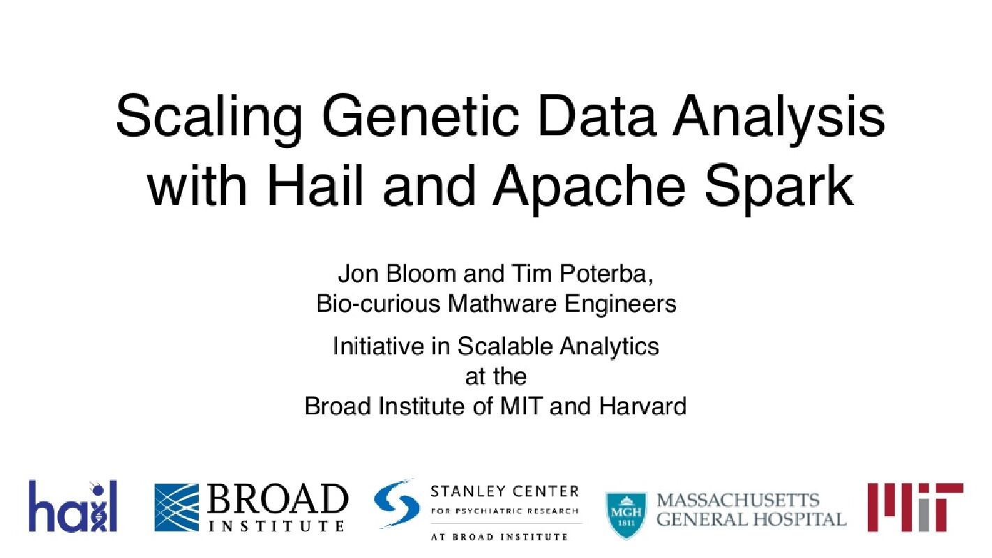 Scaling Genetic Data Analysis with Hail Apache Spark