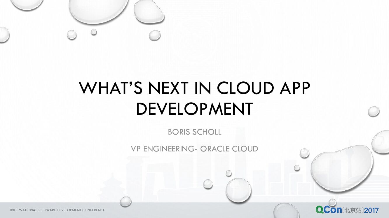 WHAT\'S NEXT IN CLOUD APP DEVELOPMENT