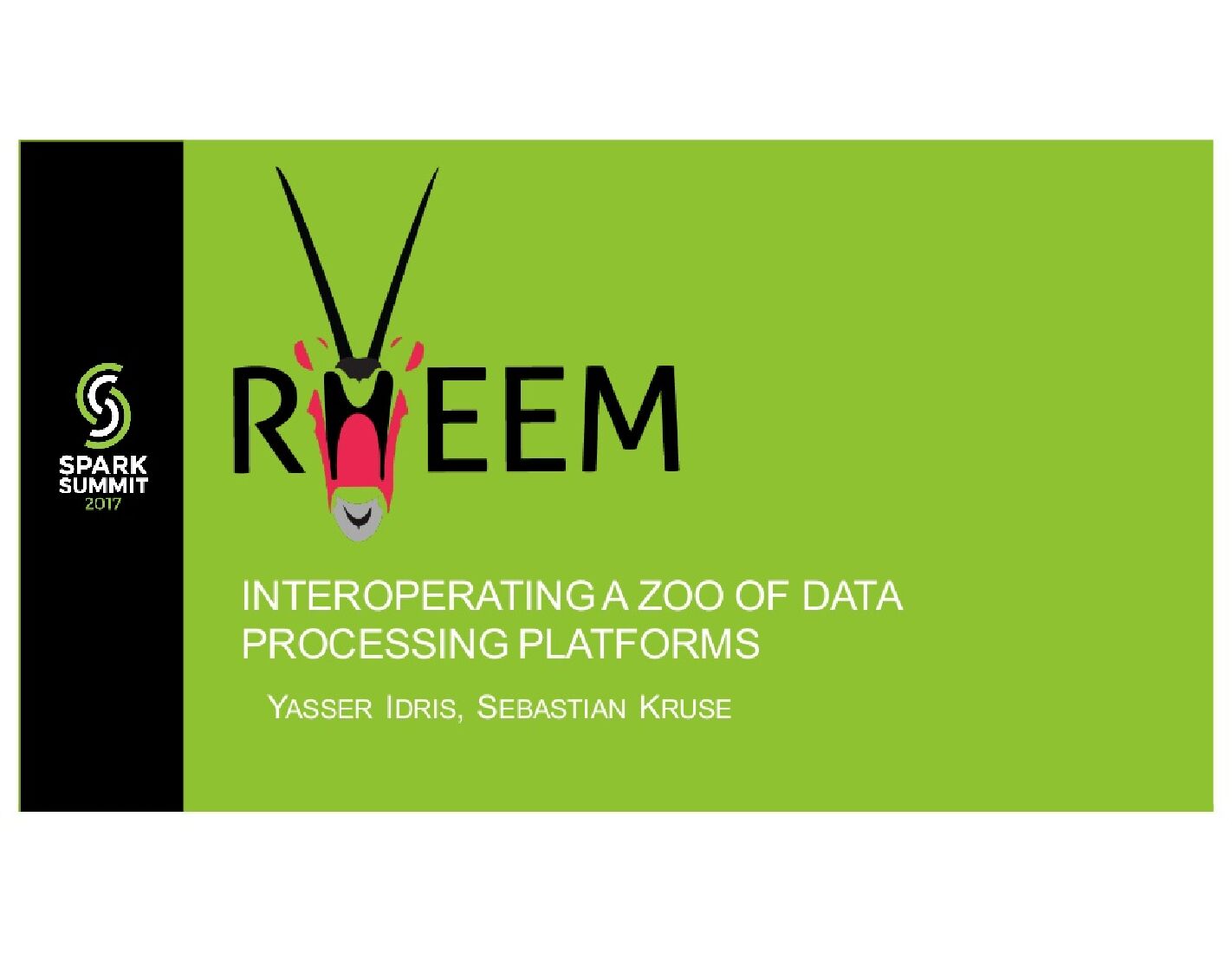 Interoperating a Zoo of Data Processing Platforms