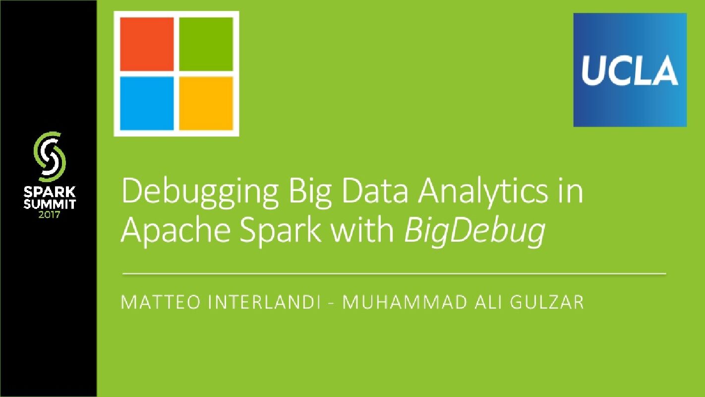 Debugging Big Data Analytics in Apache Spark with BigDebug
