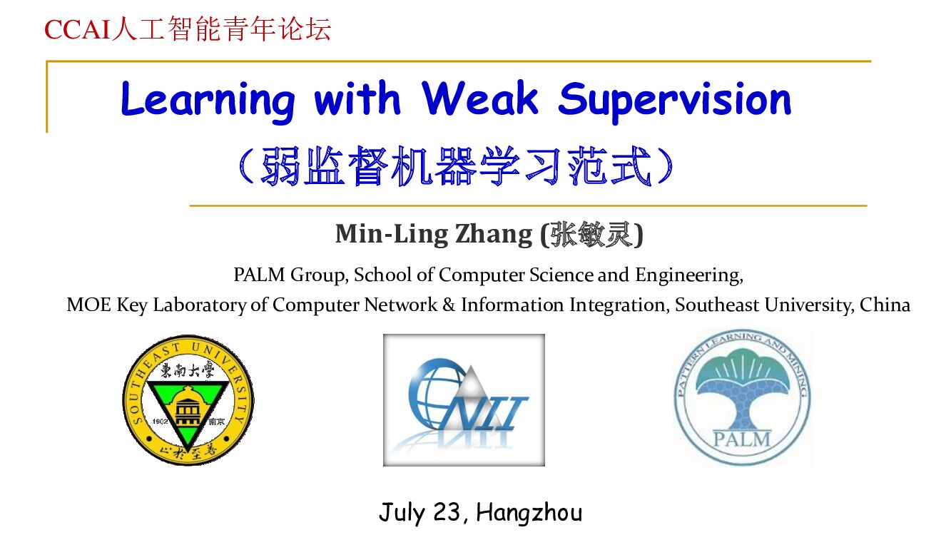弱监督机器学习研究新进展
