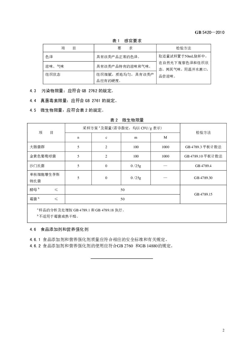GB 5420-2010 标准预览