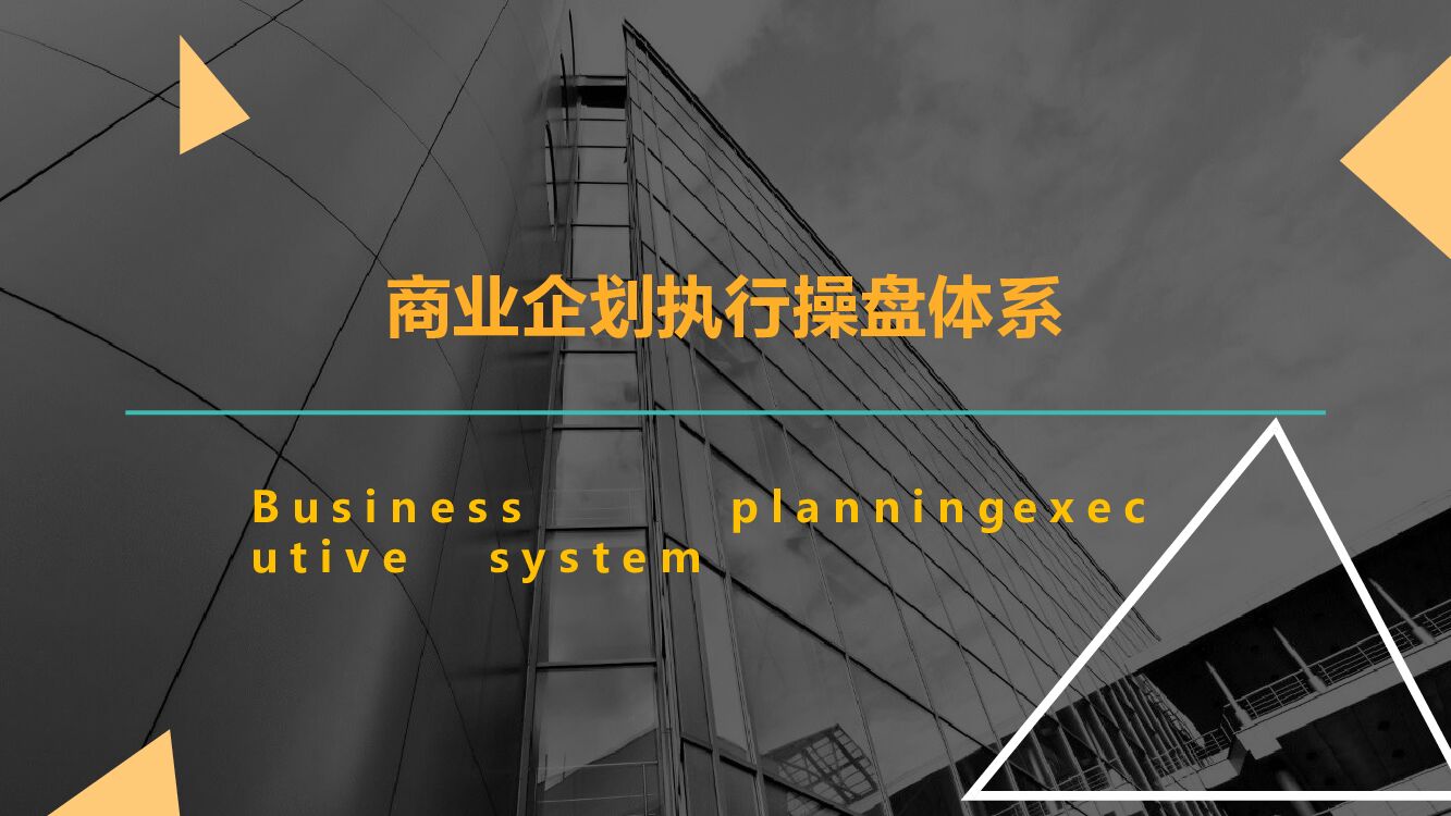 商业购物中心企划执行操盘体系  商业运营策划工作培训PPT