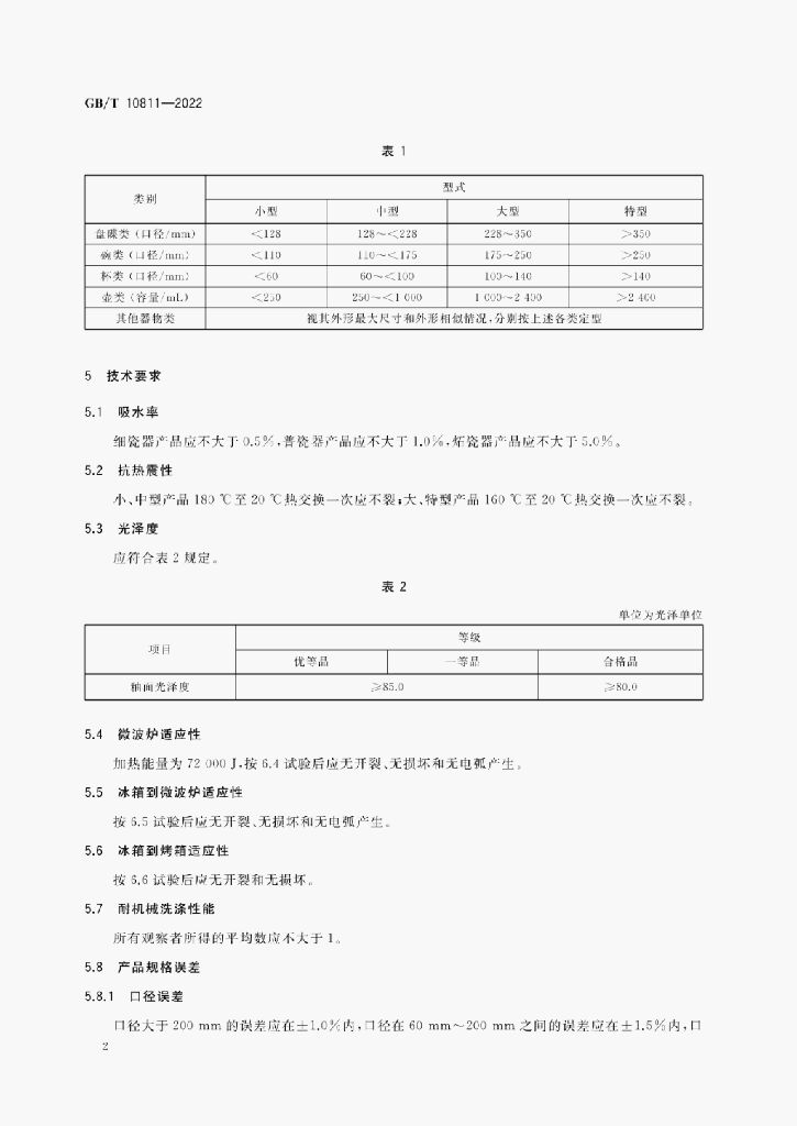 GB/T 10811-2022 标准预览