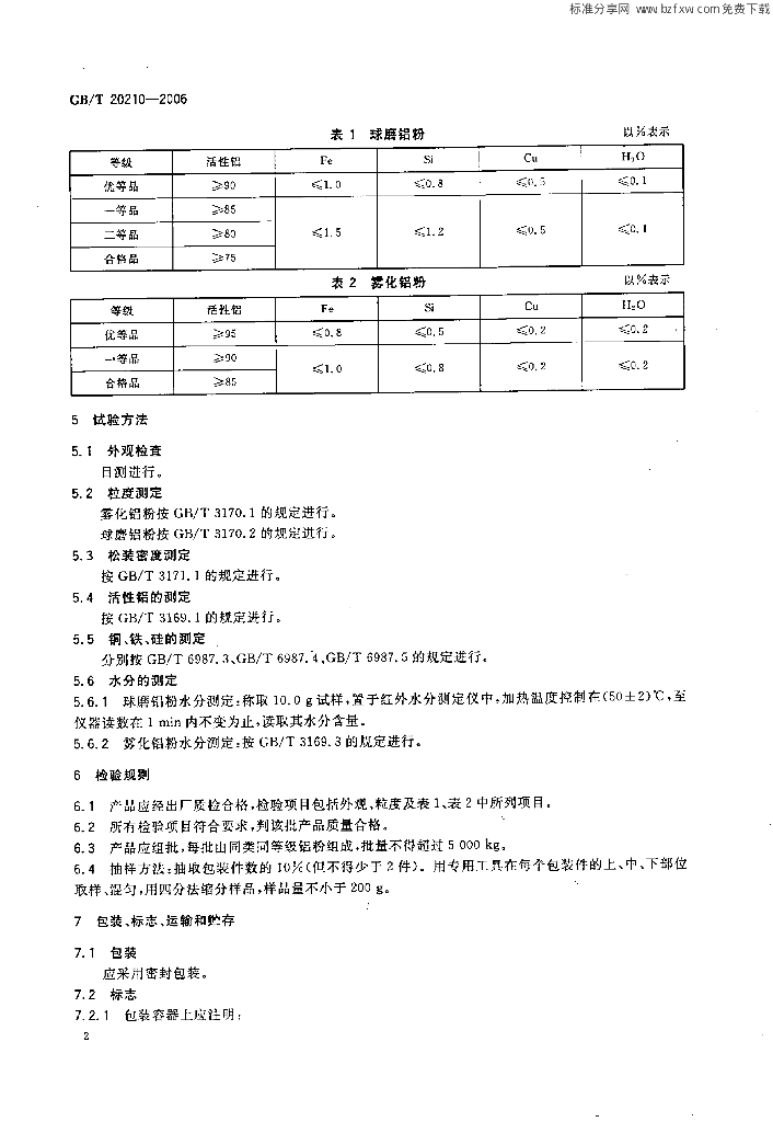 GB/T 20210-2006 标准预览