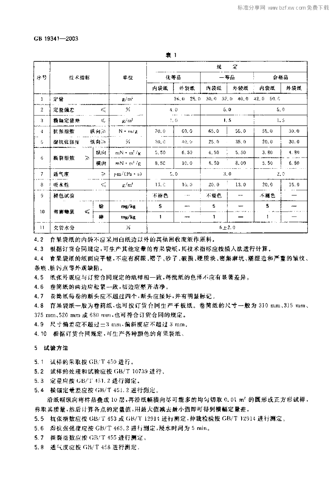 GB 19341-2003 标准预览