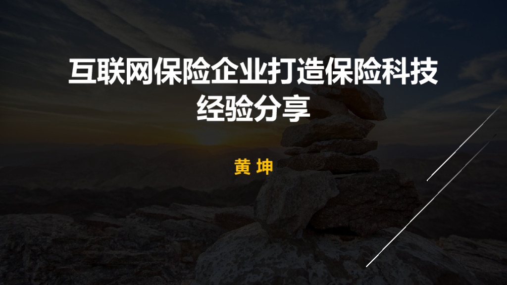 互联网保险企业打造保险科技 经验分享