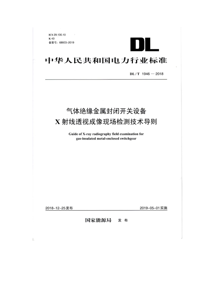 DL/T 1946-2018 标准预览