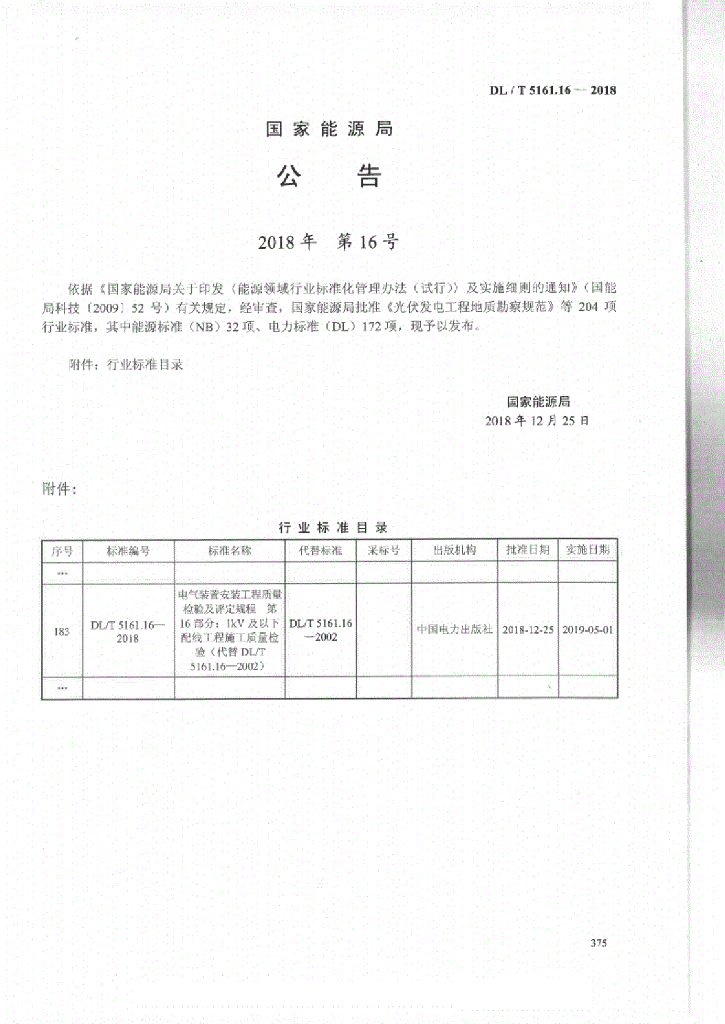 DL/T 5161.16-2018 标准预览