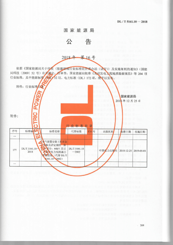 DL/T 5161.10-2018 标准预览