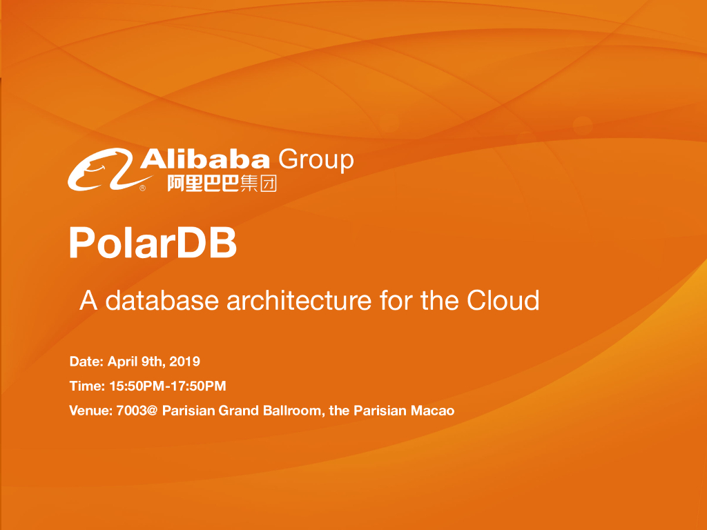 POLARDB:A Cloud Native OLTP Database in Alibaba