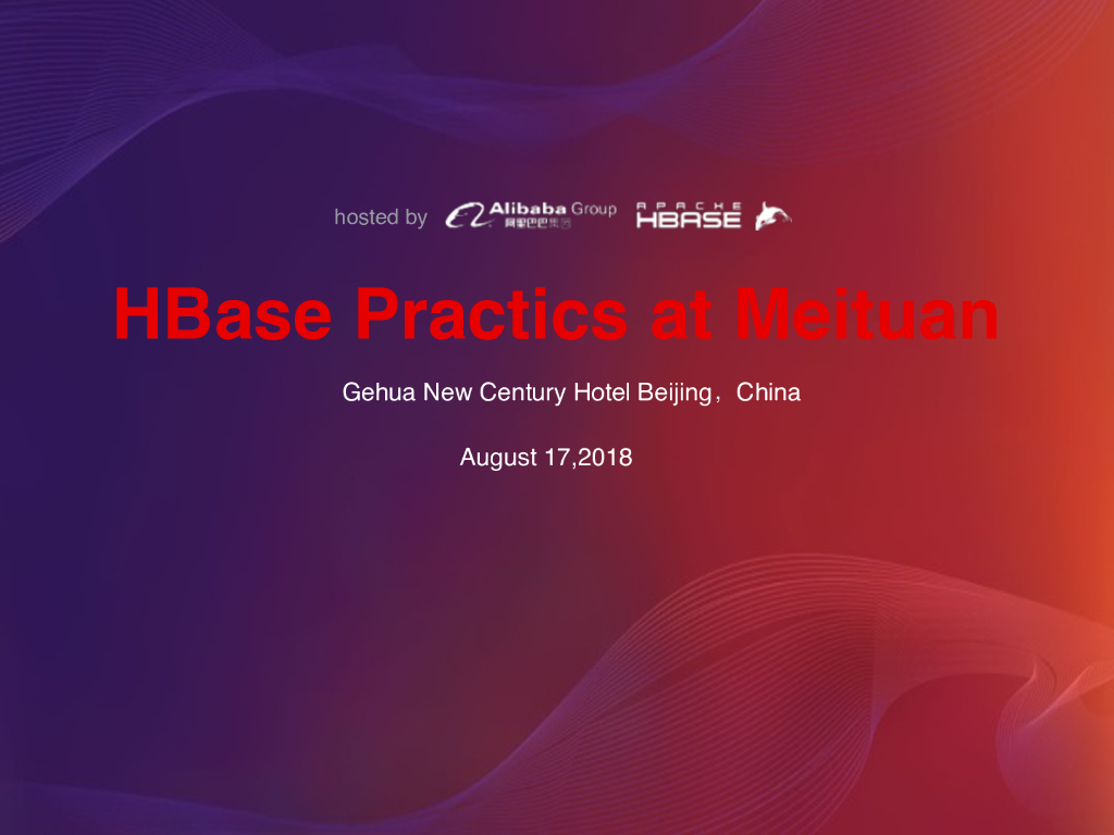 HBase 在美图的实战