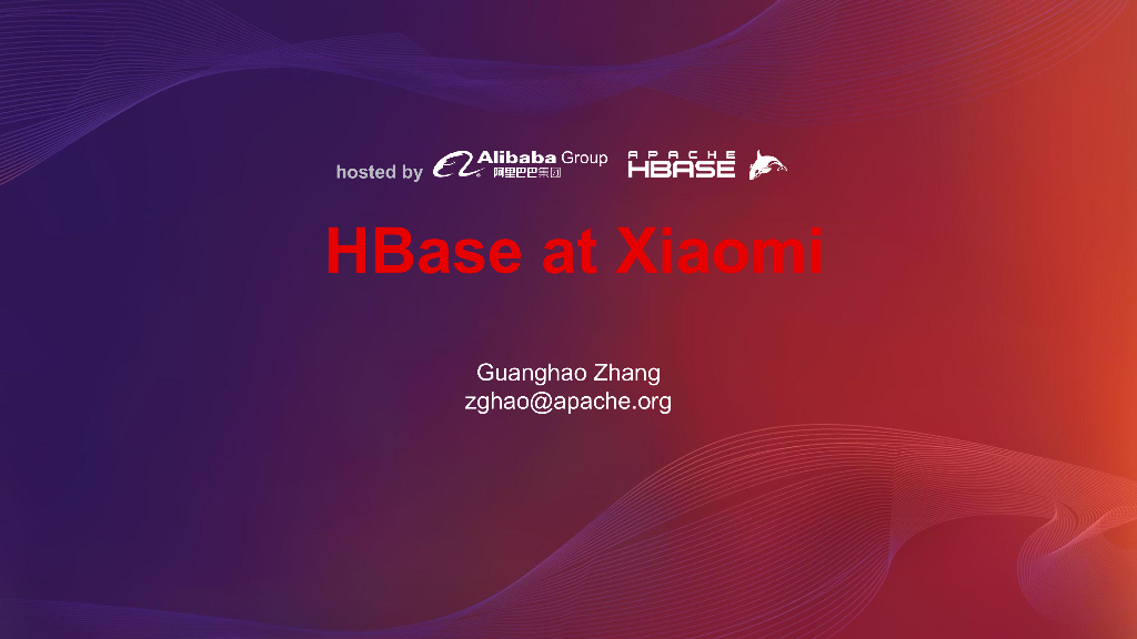HBase at Xiaomi