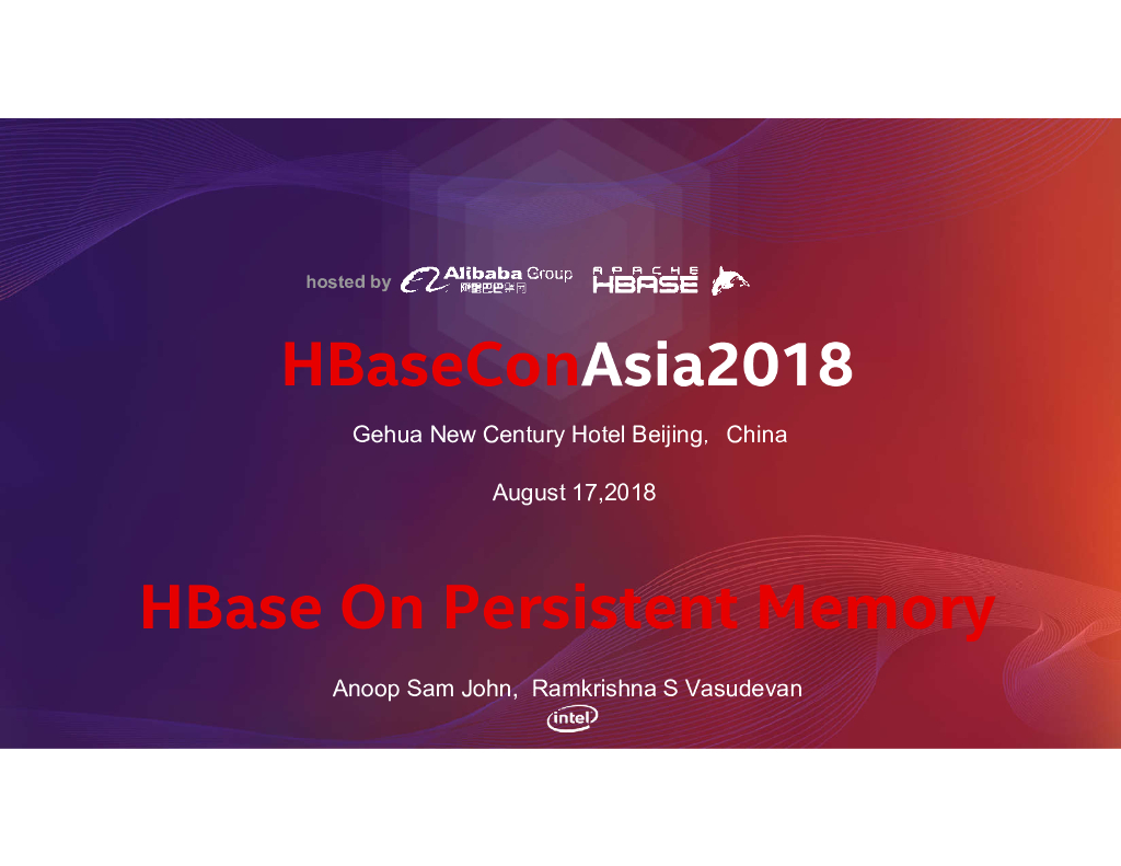 HBase On Persistent Memory