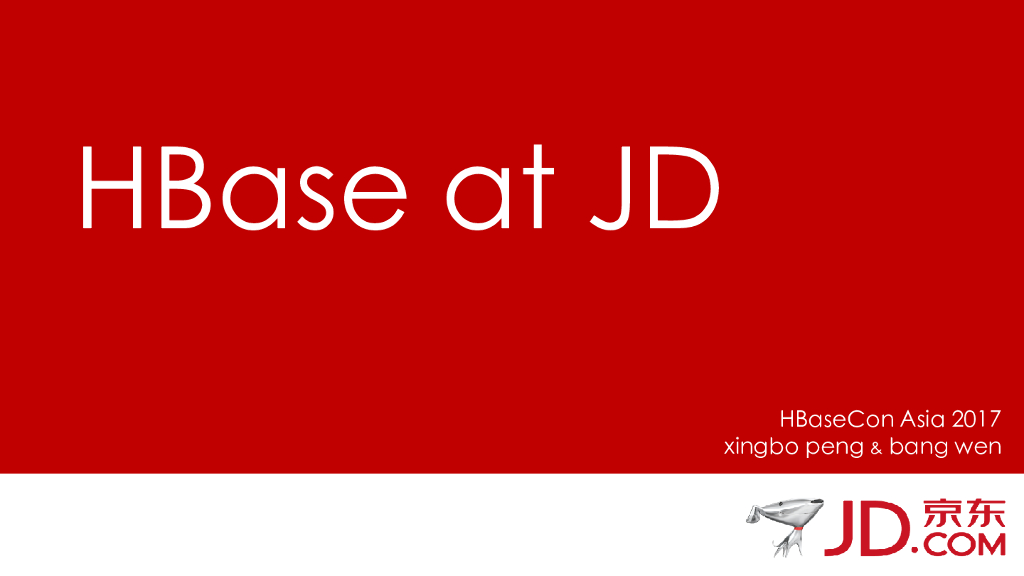 HBase在京东的使用