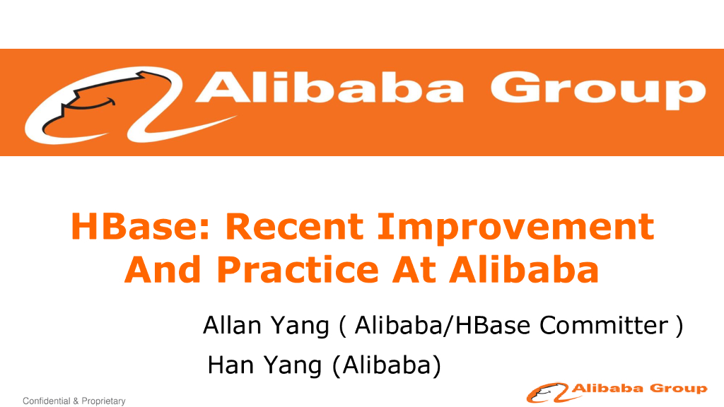 HBase在阿里巴巴的优化及实践