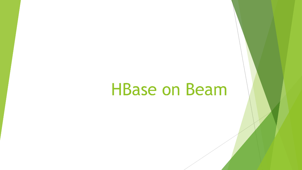 HBase on Beam