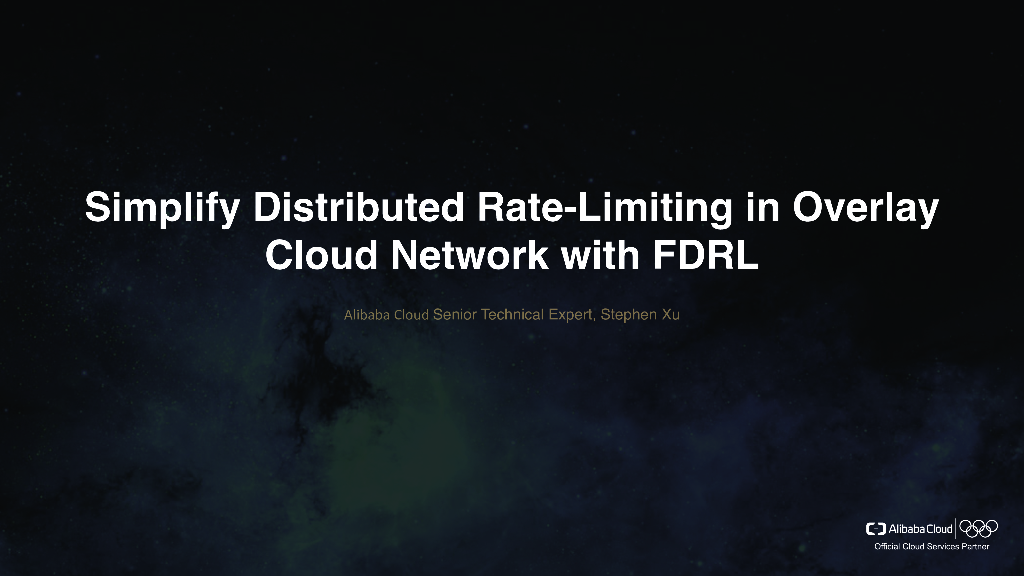 Simplify Distributed Rate-Limiting in Overlay Cloud Network with FDRL