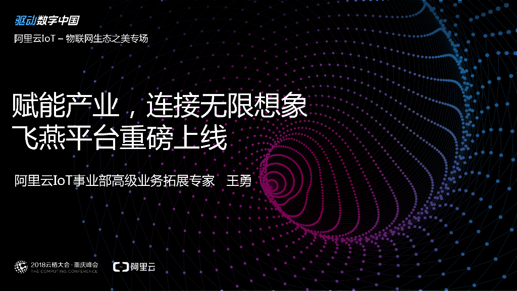 阿里云：赋能产业，连接无限想象 飞燕平台重磅上线 王勇