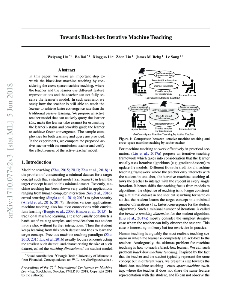 Towards Black-box Iterative Machine Teaching