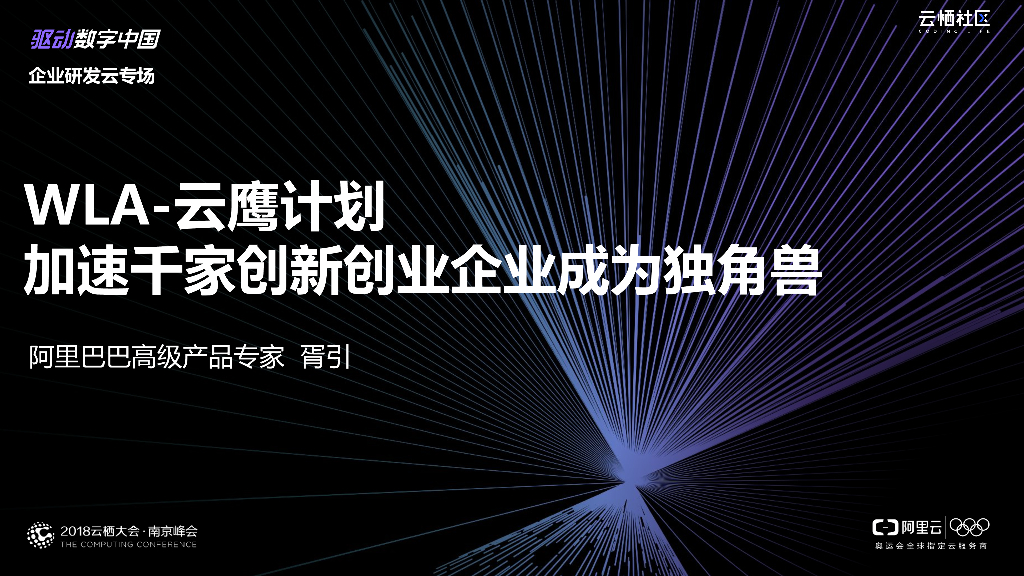 阿里巴巴：WLA-云鹰计划 加速千家创新创业企业成为独角兽