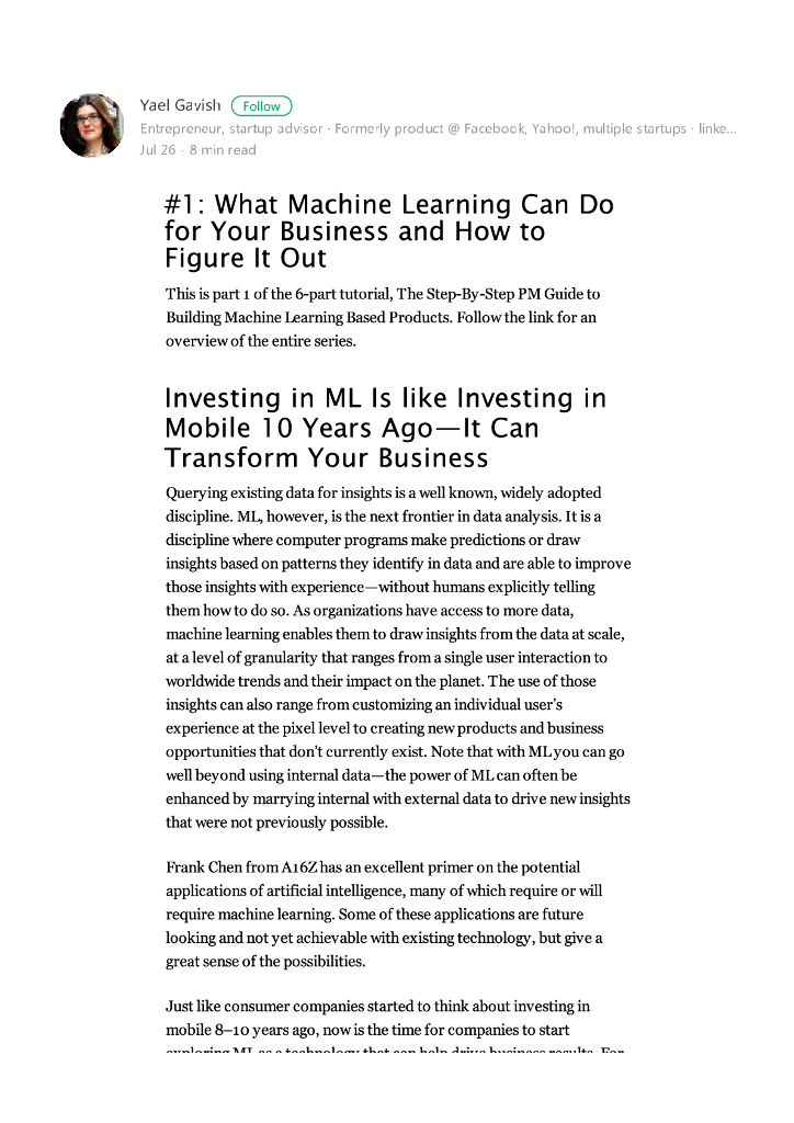 What Machine learning can do for your business and how to figure it out