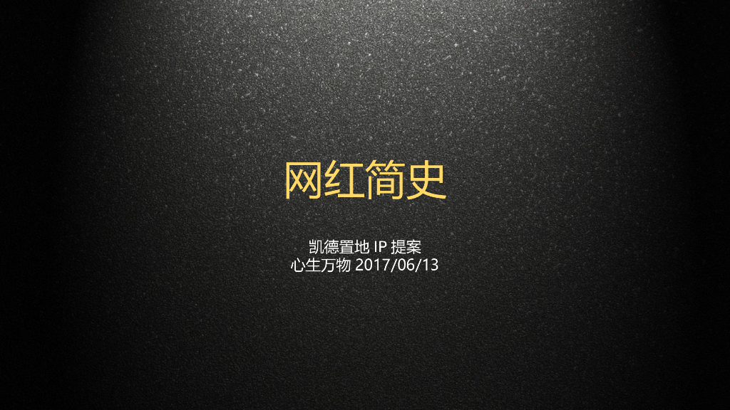 凯德广场IP提案-网红简史