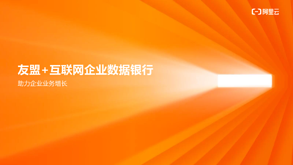 阿里云：友盟+互联网企业数据银行