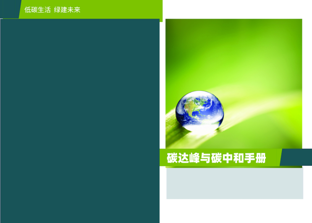 碳达峰<em>碳中和</em>手册 海报