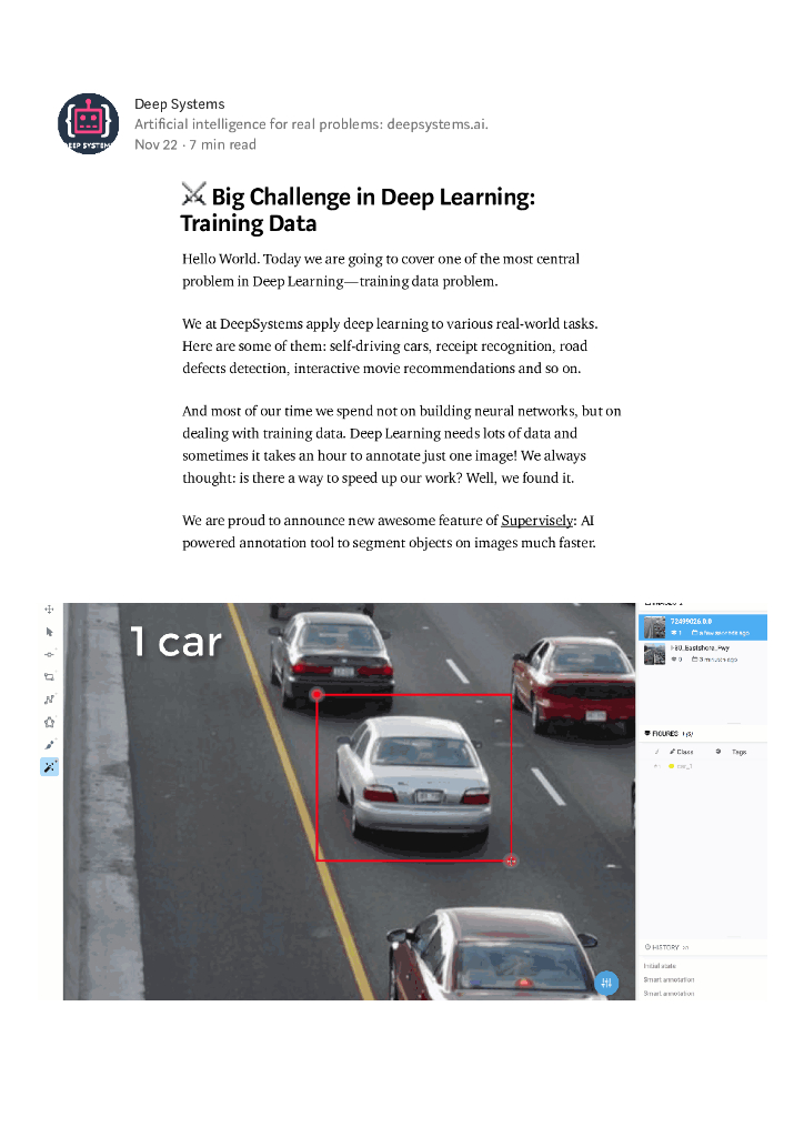 Big Challenge in Deep Learning:Training Data