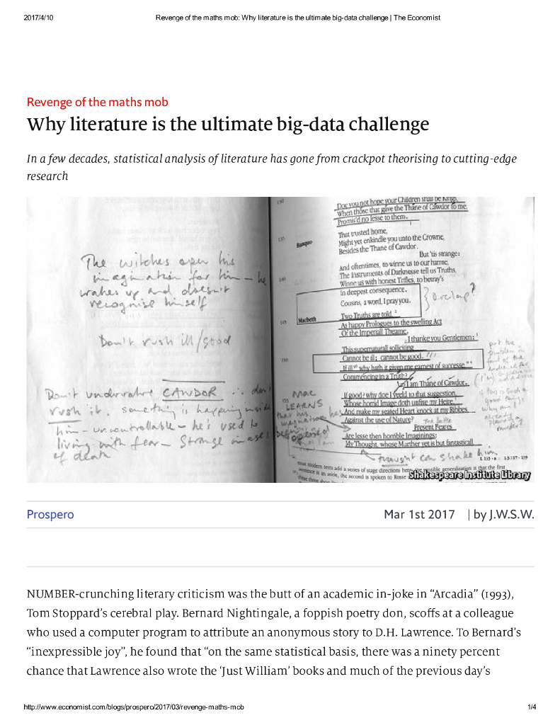 Why literature is the ultimate big-data challenge