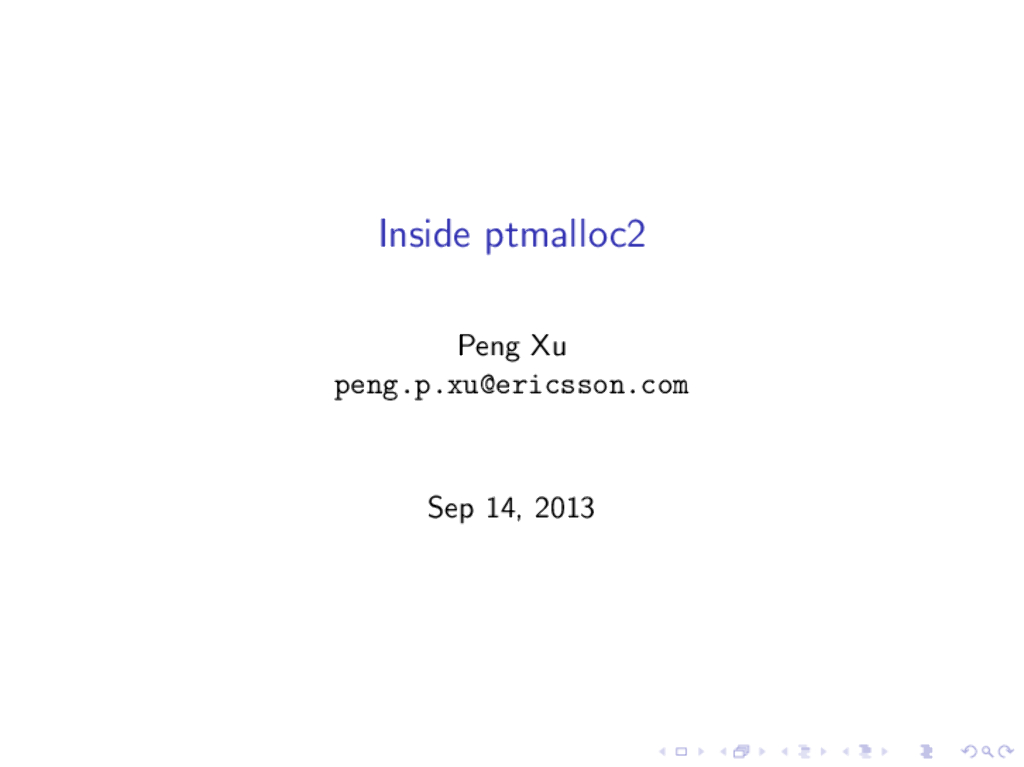Inside ptmalloc2
