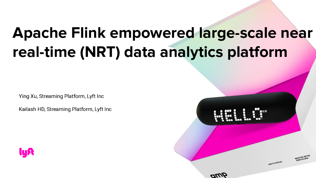 Apache Flink empowered large-scale near real-time(NRT)data analytics platform