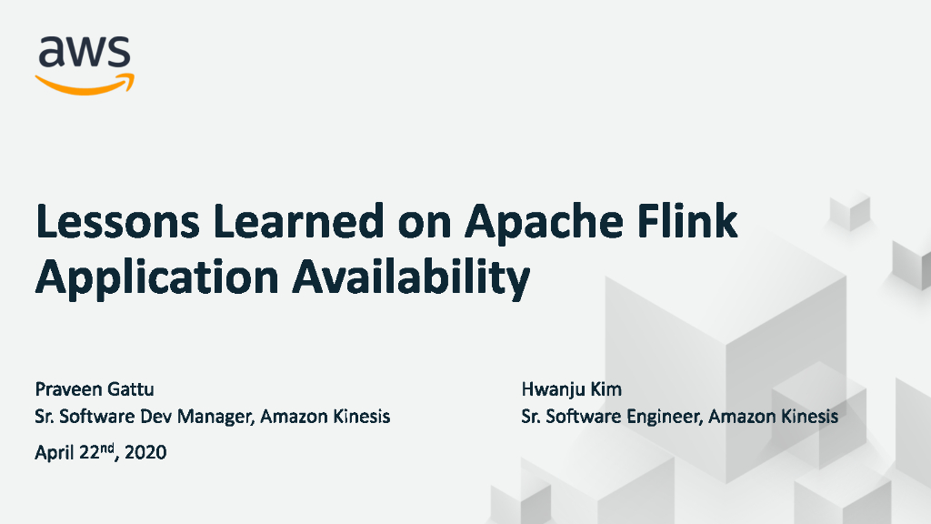 Lessons Learned on Apache Flink Application Availability