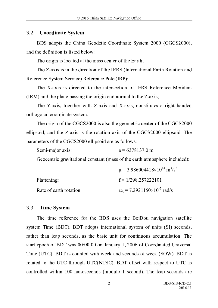 北斗系统空间信号接口控制文件（2.1版）英文版_第6页