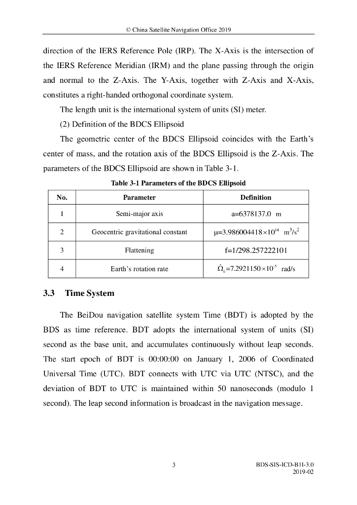 北斗系统空间信号接口控制文件B1I（3.0版）英文版_第7页