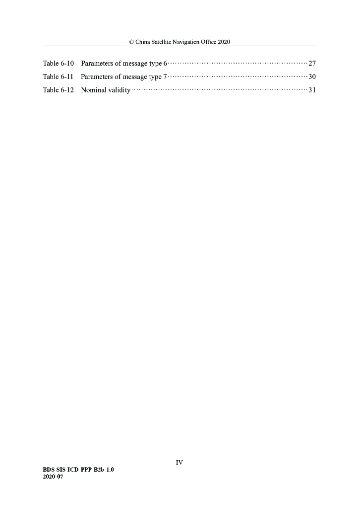 北斗卫星导航系统空间信号接口控制文件-精密单点定位服务信号PPP-B2b（1.0版）英文版_第6页