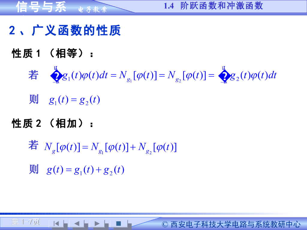 《信号与系统》演示文稿-阶跃函数和冲激函数（一）_第7页