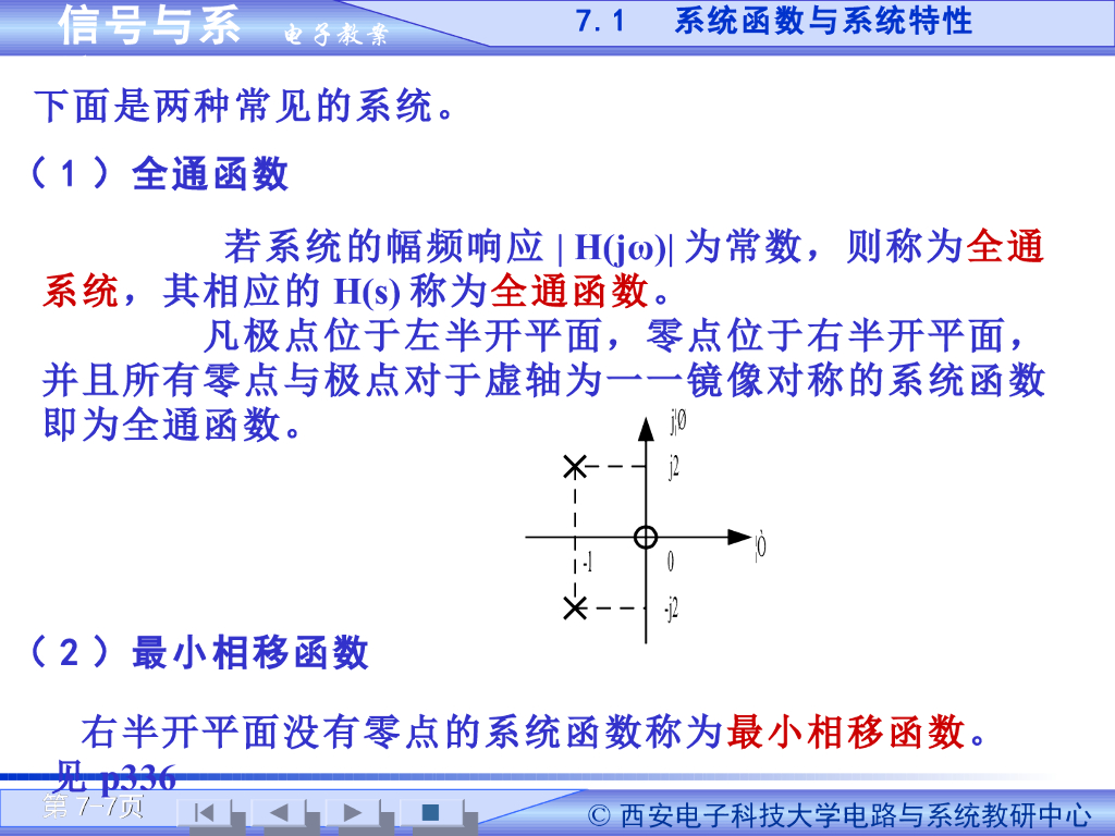 《信号与系统》演示文稿-系统函数与系统特性（二）_第7页