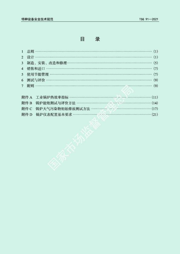 TSG 91-2021 标准预览
