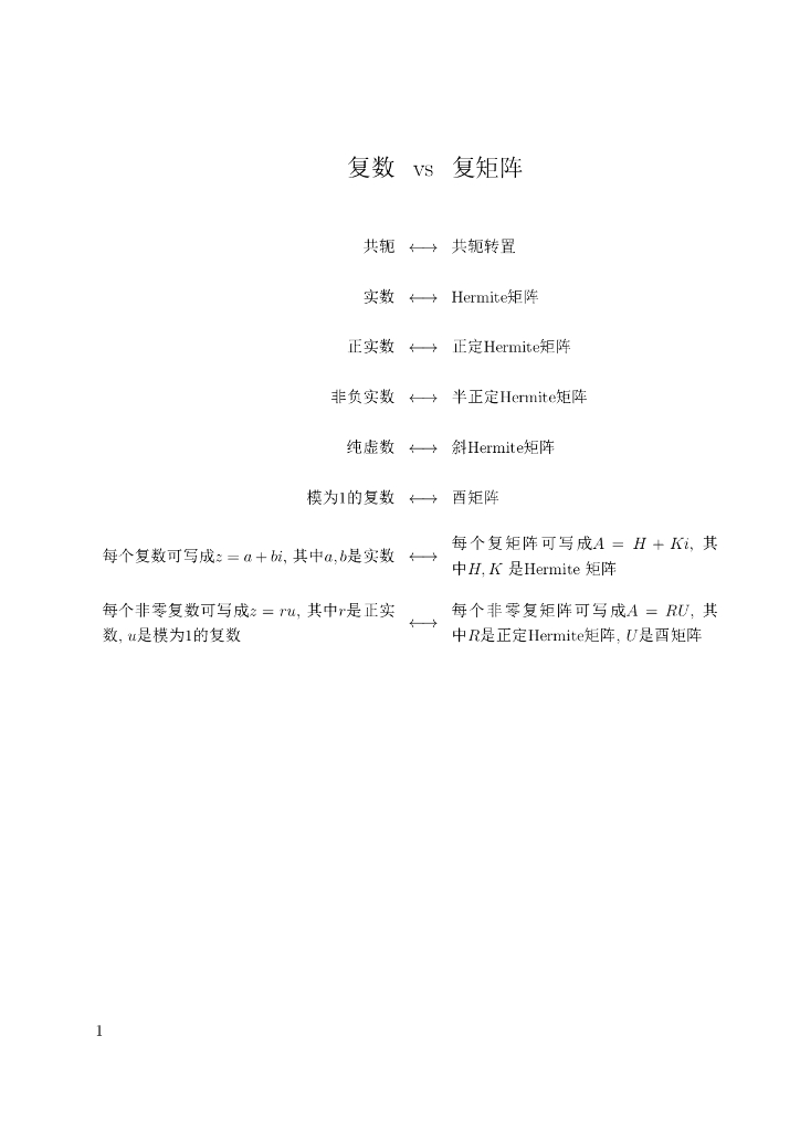 《高等代数》教学课件-复数vs复矩阵