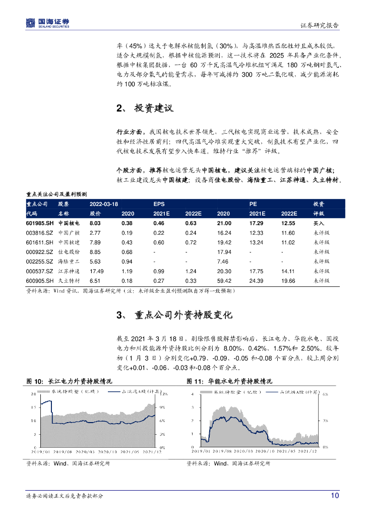 国海证券：核电：碳中和下被低估的方向_第10页