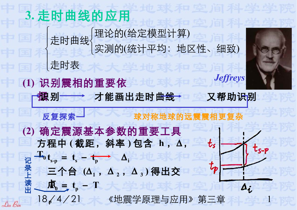 《地震学原理与应用》演示文稿-走时曲线及其应用