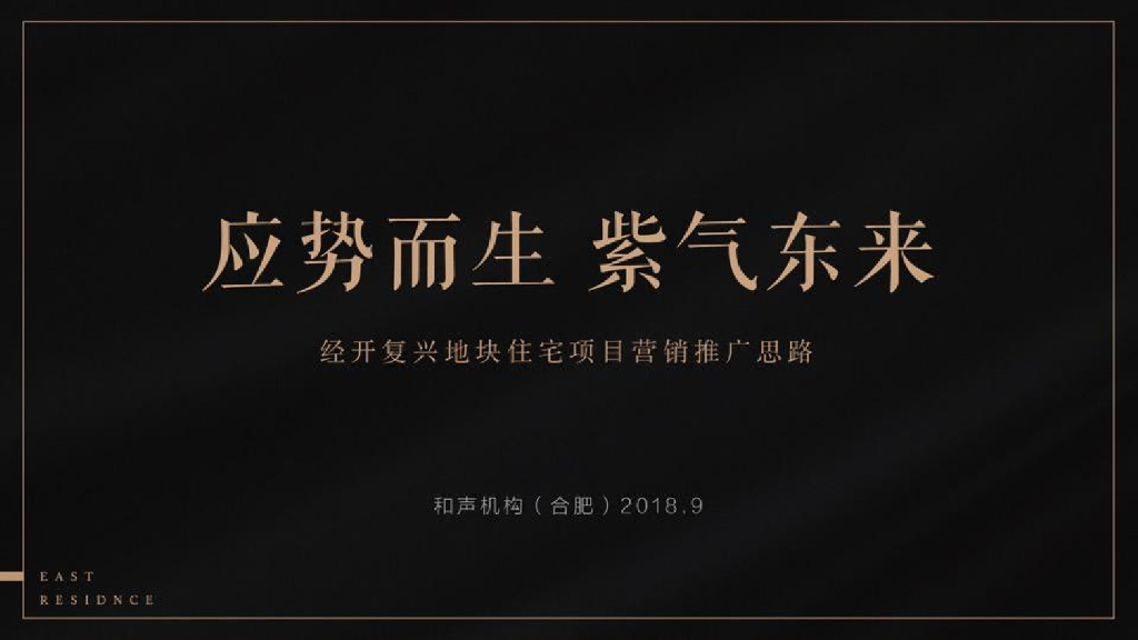 和声机构-东第府项目2019开年推广策略提报