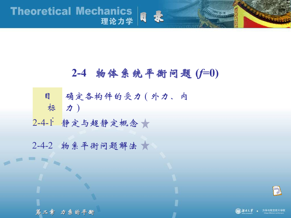 《理论力学》演示文稿-物体系统的平衡问题