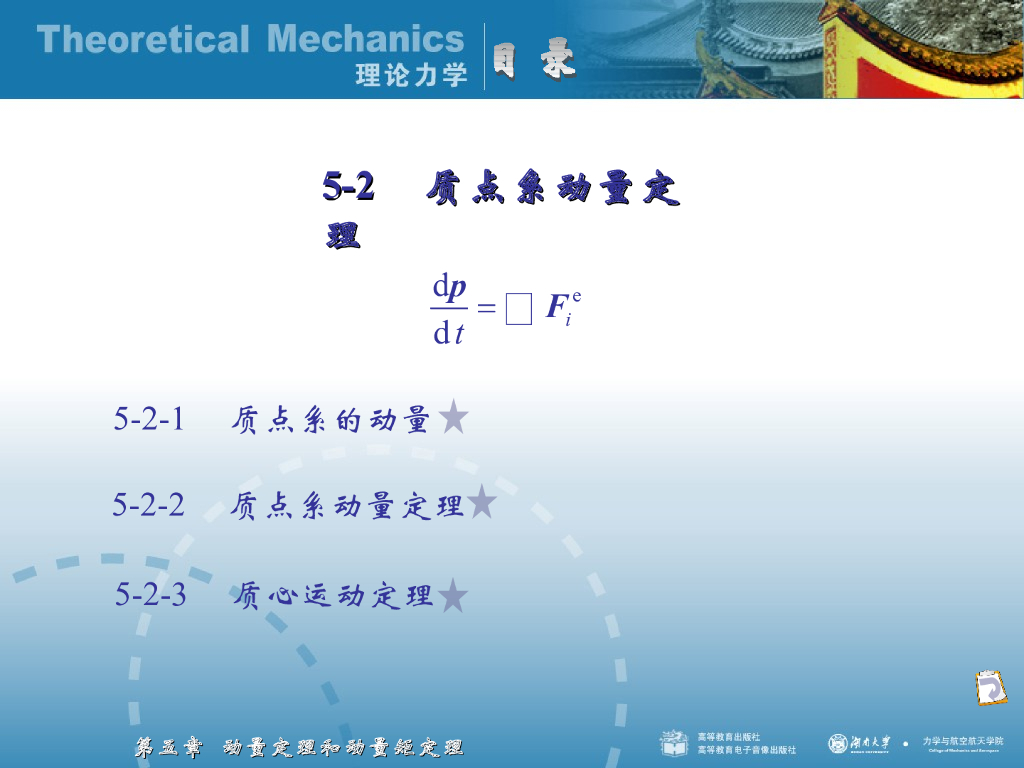 《理论力学》演示文稿-质点系动量定理