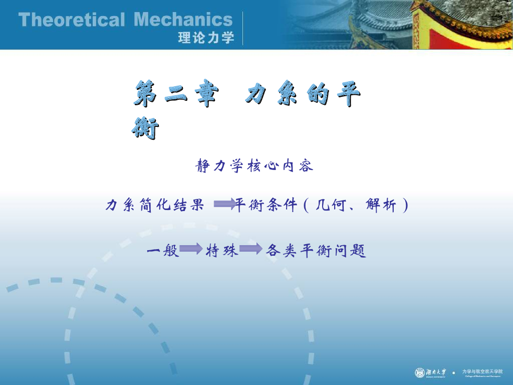 《理论力学》演示文稿-一般力系的平衡原理